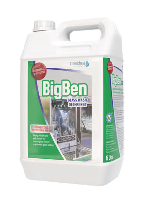 Chemiphase Big BenAuto Bar Glass Washer Liquid Detergent & Steriliser 1 X 5 Litres from B&Q