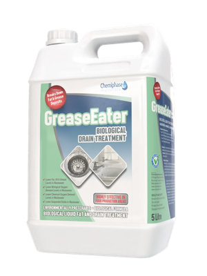 Chemiphase Grease-EaterNatural Drain Unblocker For Fat Related Drain Blockages 1 X 5 Litres