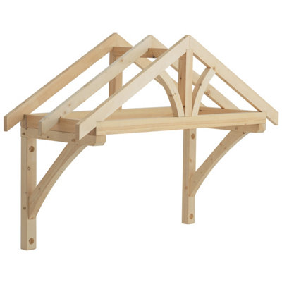 B&Q -  Pine Apex Porch Canopy Kit 1600mm