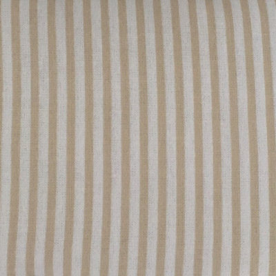  - Just So Home Luxury Brushed Cotton Flannelette Pillowcases (Natural Stripe)