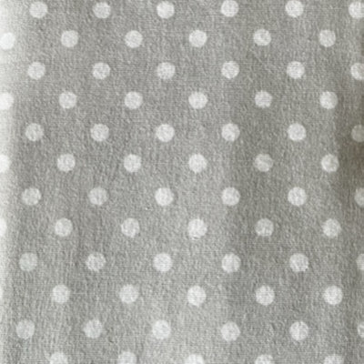  - Just So Home Luxury Cotton Flannelette Pillowcases (Grey Polka Dot)