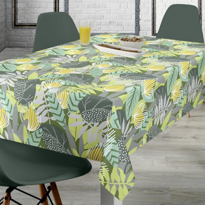Just So Home Soft Woodcut Pvc Wipeable Tablecloth ( 137Cm X 183Cm) from B&Q