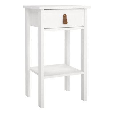Furniture To Go Barcelona Bedside Table With 1 Drawer In White