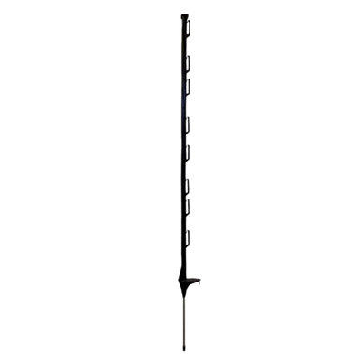 Black Electric Fence Posts (50 Pcs) 120Cm (4Ft) Temporary Fencing For GardensHeavy-Duty Poly Spikes from B&Q