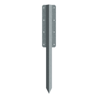 DuraPost Fencemate Double Sleeper Pin Straight Bracket 750X2mm Galvanised from B&Q