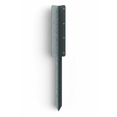 DuraPost Fencemate Double Sleeper Pin Corner Bracket 750X2mm Galvanised from B&Q