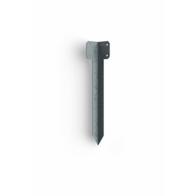 DuraPost Fencemate Sleeper Pin Corner Bracket 365X2mm Galvanised from B&Q