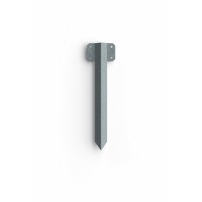 DuraPost Fencemate Sleeper Pin Straight Bracket 365X2mm Galvanised from B&Q