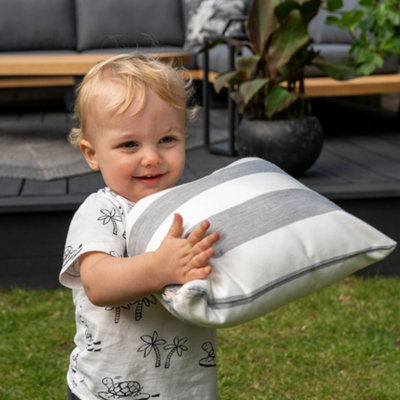 Agora Lines Piedra Small Scatter Cushion25M X 25Cm from B&Q