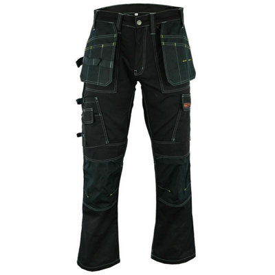 B&Q -  Pro Builder Heavy Duty Mens Work TrousersLeg Length (31 Inches)
