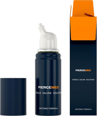 Inverness Solution Piercemed Piercing Aftercare Spray70Ml Gentle Cleanser For New And Healing Piercings