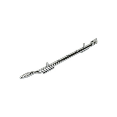Dart Reeded Brass Window Stay 12" (300mm)Polished Chrome from B&Q