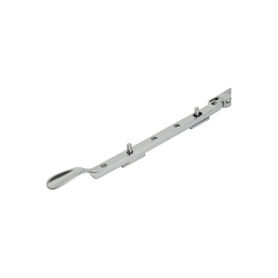Dart Light Victorian Spoon Brass Window Stay 10" (250mm)Polished Chrome from B&Q