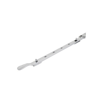 Dart Light Victorian Spoon Brass Window Stay 12" (300mm)Polished Chrome from B&Q