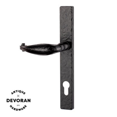 Devoran Curved Door HandleBlack(Sold In Pairs) from B&Q