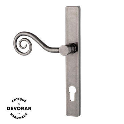 Devoran Monkey Tail Door HandlePewter (Left Hand)(Sold In Pairs) from B&Q