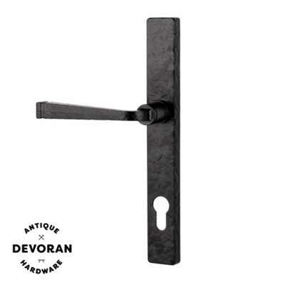 Devoran Straight Door HandleBlack(Sold In Pairs) from B&Q