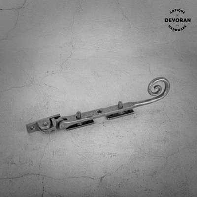 Devoran 8" Monkey Tail Casement Window StayPewter from B&Q