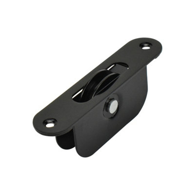 Sash Heritage 2 Inch Sash Pulley Bearing Wheel With Radius FaceplateBlack from B&Q