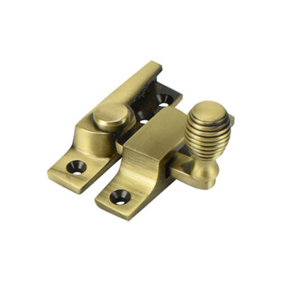 Sash Heritage Straight Arm Fastener Old Beehive Knob (Narrow)Antique Brass from B&Q