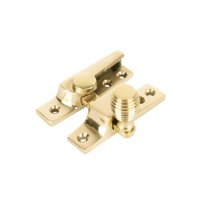 Sash Heritage Straight Arm Fastener Old Beehive Knob (Narrow)Polished Brass from B&Q