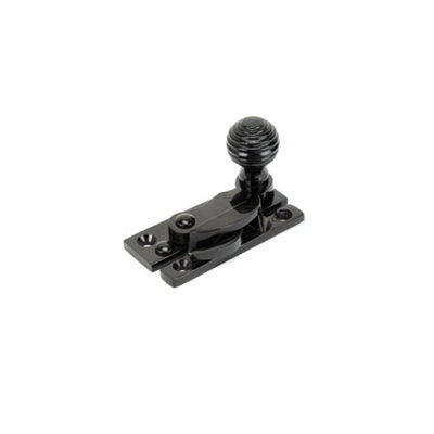 Sash Heritage Claw Fastener With Reeded Knob (Non-Locking)Black