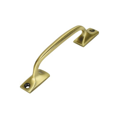 Sash Heritage Shaped Sash Handle (129mm)Antique Brass from B&Q
