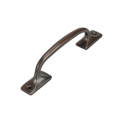 Sash Heritage Shaped Sash Handle (129mm)Bronze from B&Q
