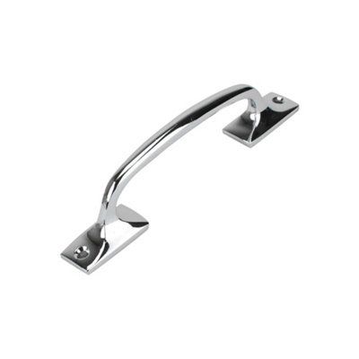 Sash Heritage Shaped Sash Handle (129mm)Polished Chrome from B&Q