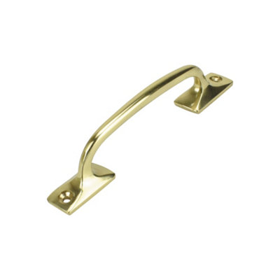 Sash Heritage Shaped Sash Handle (129mm)Polished Brass from B&Q