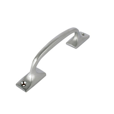 Sash Heritage Shaped Sash Handle (129mm)Satin Chrome from B&Q