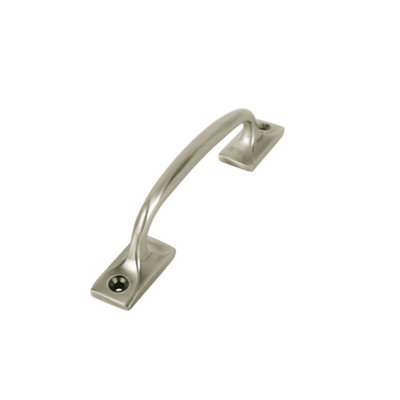 Sash Heritage Shaped Sash Handle (129mm)Satin Nickel from B&Q