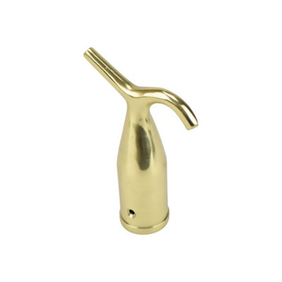 Sash Heritage Pole HookPolished Brass from B&Q