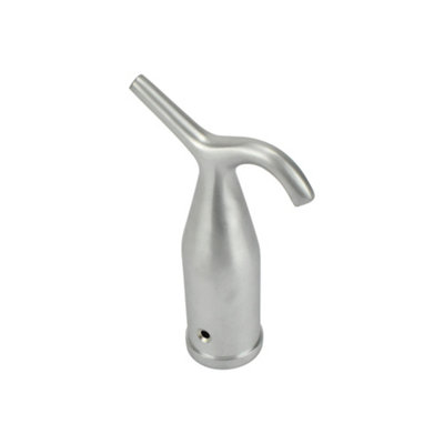 Sash Heritage Pole HookSatin Chrome from B&Q