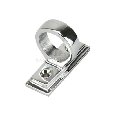 Sash Heritage Sash Eye With Border (Square End)Polished Chrome from B&Q