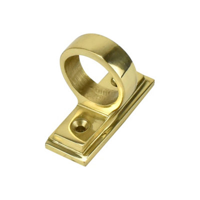 Sash Heritage Sash Eye With Border (Square End)Polished Brass from B&Q