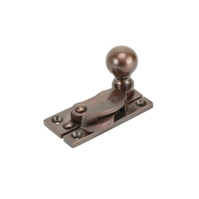 Sash Heritage Claw Fastener With Ball Knob (Non-Locking)Bronze