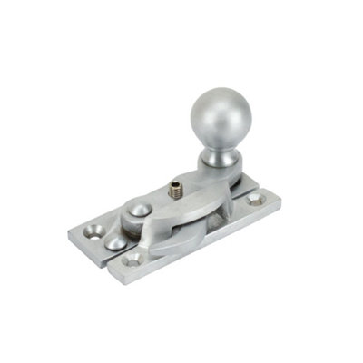Sash Heritage Claw Fastener With Ball Knob (Locking)Satin Chrome