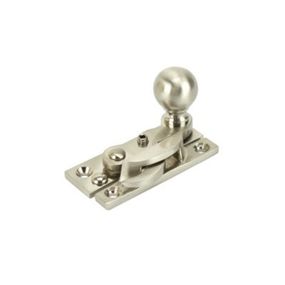 Sash Heritage Claw Fastener With Ball Knob (Locking)Satin Nickel
