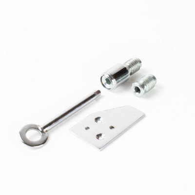 Sash Window Stop (19mm)Polished Chrome from B&Q