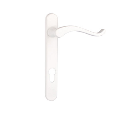 Timber Series Windsor Swan Door HandleWhite (Left Hand)(Sold In Pairs) from B&Q