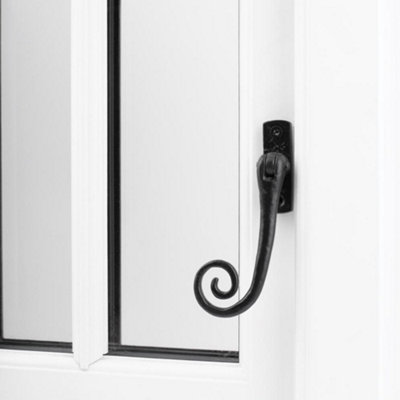 Devoran Monkey Tail Espag Window HandleBlack (Left-Hand) from B&Q