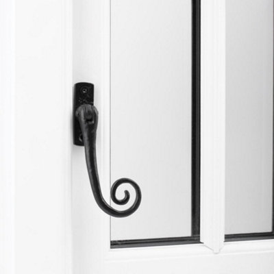 Devoran Monkey Tail Espag Window HandleBlack (Right-Hand) from B&Q