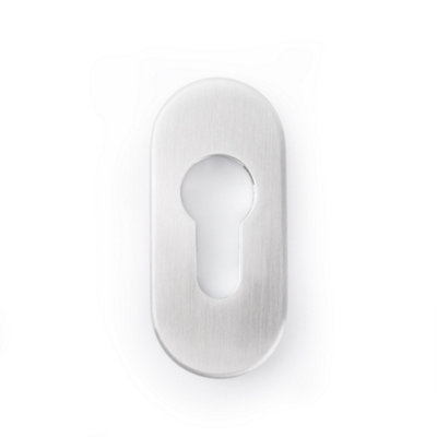 Sox Stainless Steel Oval Euro Escutcheon from B&Q