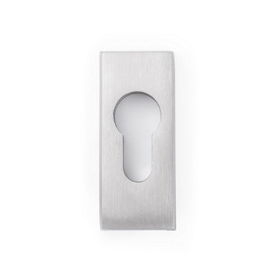 Sox Stainless Steel Square Euro Escutcheon from B&Q