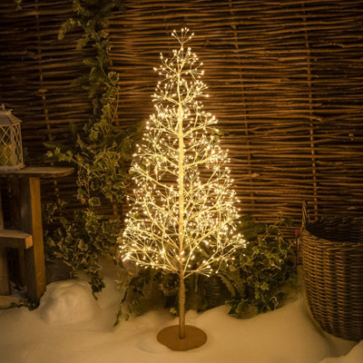 The Christmas Centre 1500 Warm White Led Gold Wire Light Up Tree Decoration 4.92Ft - Image 4