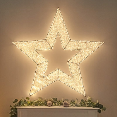 The Christmas Centre - Light-Up Star - 97cm - Warm White LED - Image 4