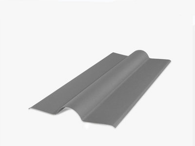 Corrugated Bitumen Sheet Ridge Tile Grey 1M X 450mm Pack Of 2
