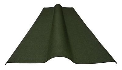 Onduline Ridge Green 1000mm X 420mm X 3mm Pack Of 2 from B&Q