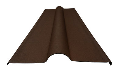 Onduline Ridge Brown 1000mm X 420mm X 3mm Pack Of 2 from B&Q